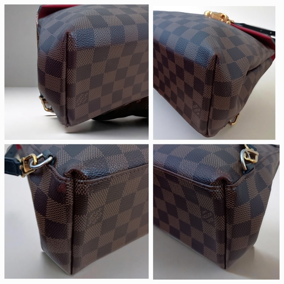 GIVEAWAY 🔥 LOUIS VUITTON LIMITED EDITION RED DAMIER EBENE MINI CLAPTON BACKPACK - Picture 12 of 16